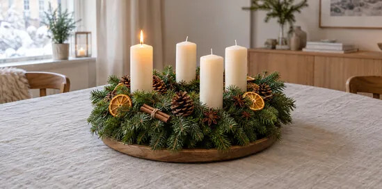 Coronița de Advent: cum o faci și cum aprinzi lumânările