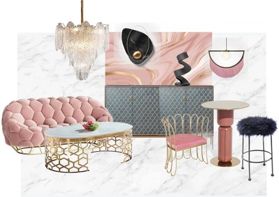 Living room - pink. ANZAZ.RO