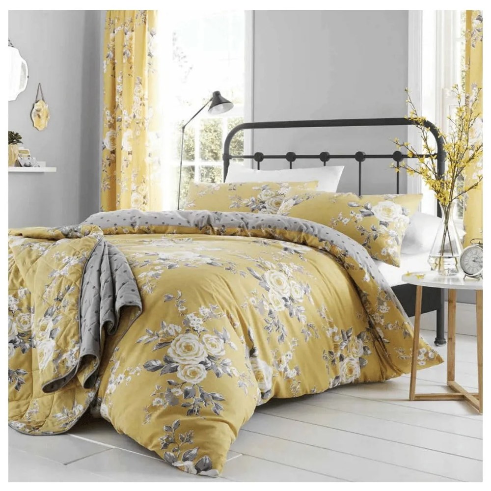 Draperii galbene 2 buc. 168x183 cm Canterbury – Catherine Lansfield