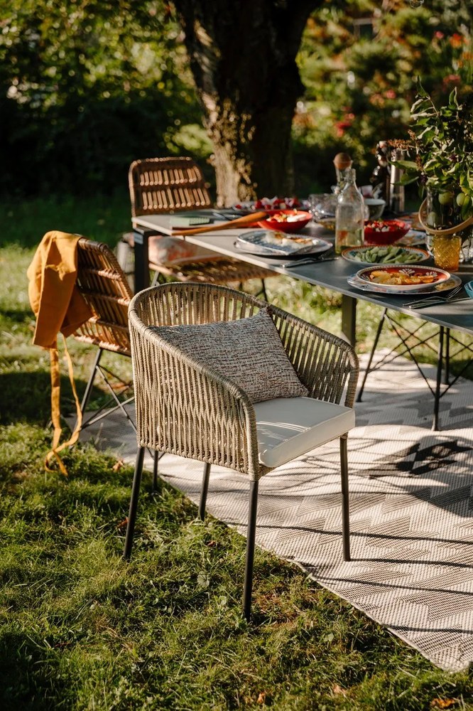 Masă de grădină gri 210 x 100 cm Strong - Bonami Selection