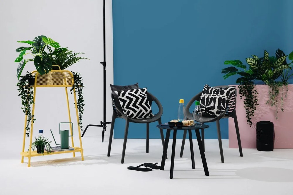 Scaun de grădină Bonami Essentials Joanna, negru