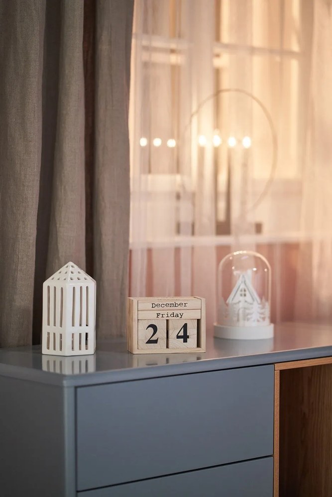 Comodă albastră/gri joasă 180x76 cm Corvo – Teulat