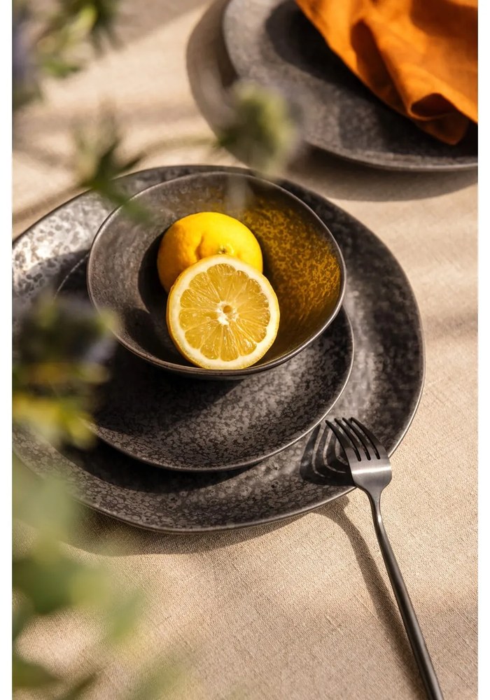 Tacâmuri negru din oțel inoxidabil 16 buc. Modern retro – Premier Housewares