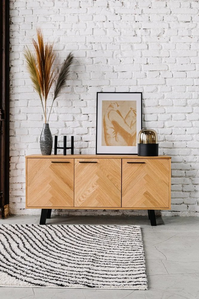 Sfeșnic din aluminiu Bloomingville Deeb, înălțime 20 cm, negru