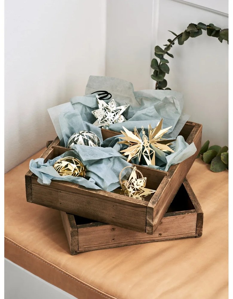 Decorațiune de Crăciun suspendată argintie Kähler Design