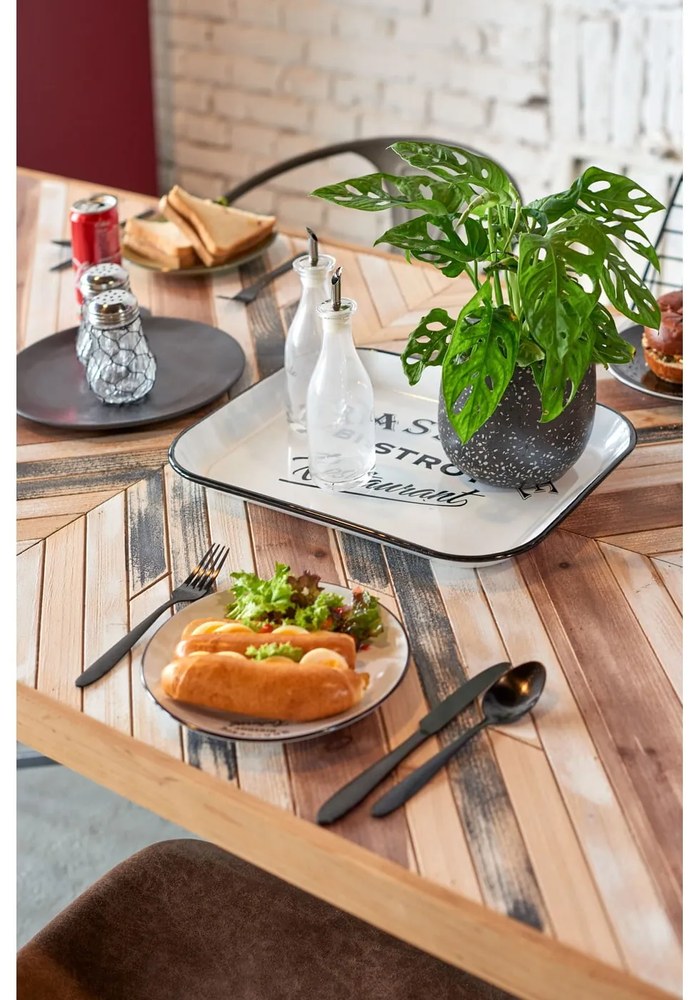 Farfurie/platou din gresie ceramică Costa Nova Roda Ardosia, ⌀ 28 cm, gri
