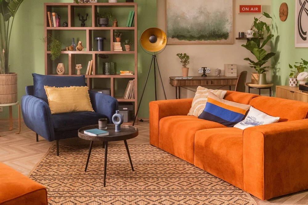 Bibliotecă maro cu aspect de lemn de nuc 150x198 cm Berlin – TemaHome