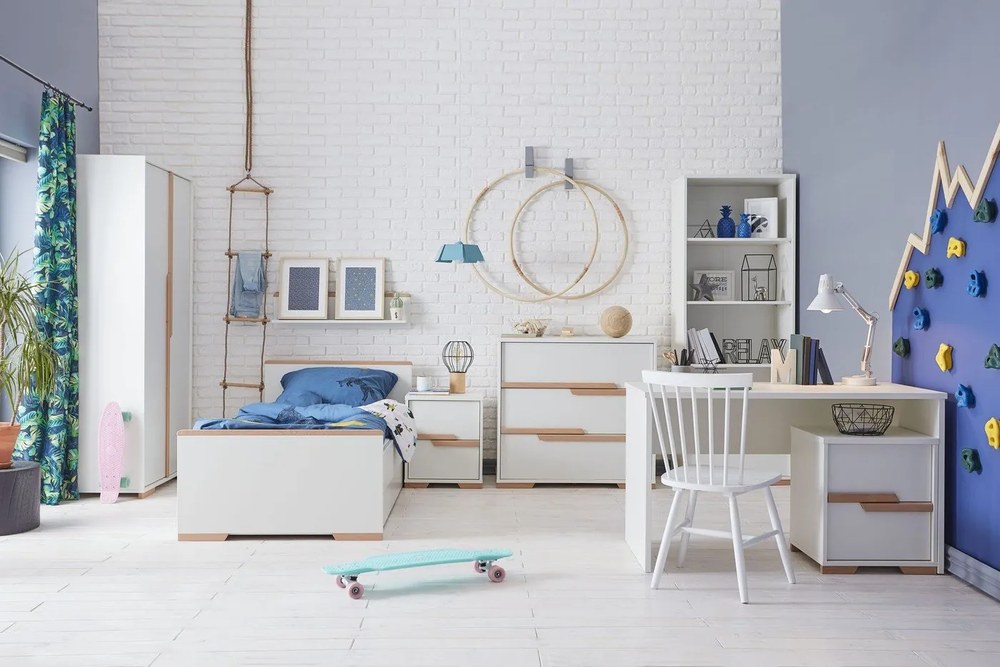 Comodă pentru copii Pinio Snap, alb