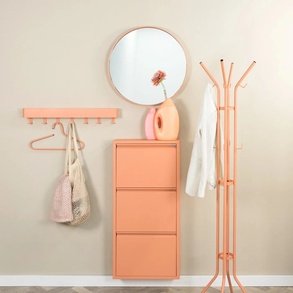 Pantofar somon cu deschidere înclinată din metal 50x103x15 cm Billy – Spinder Design