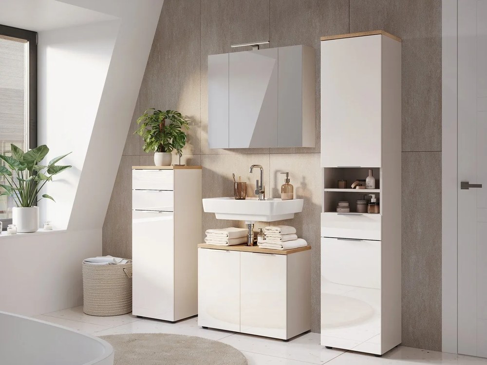 Dulap de baie gri 80x71 cm – Germania