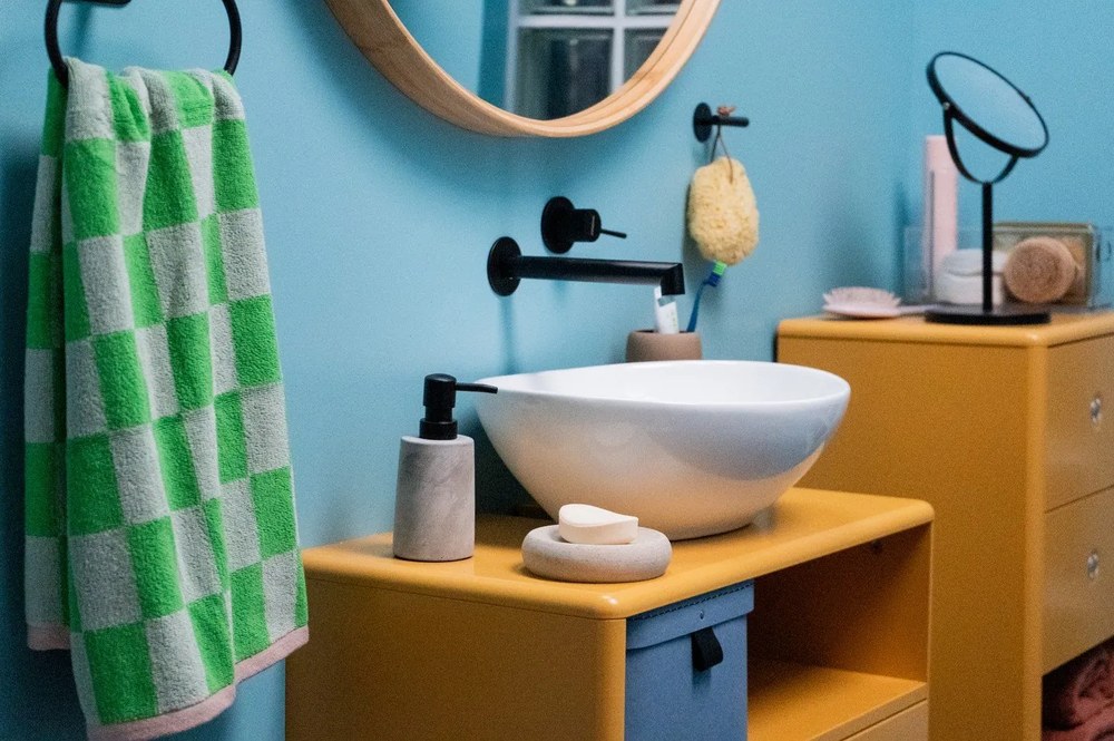 Dozator săpun din beton Wenko Villena, gri