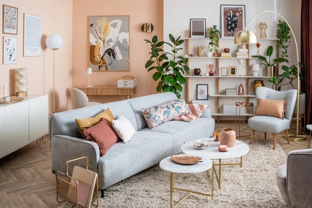 Pernă decorativă 50x30 cm Cotton Slub Solid - Tiseco Home Studio