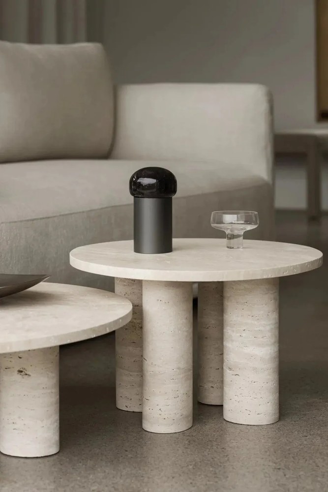 Măsuță auxiliară rotundă din piatră ø 52 cm Volos – Blomus