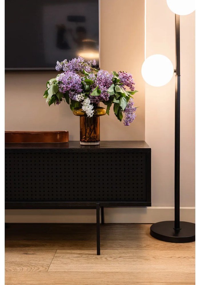 Vază din sticlă Lyngby Glas Tube, înălțime 20 cm, portocaliu