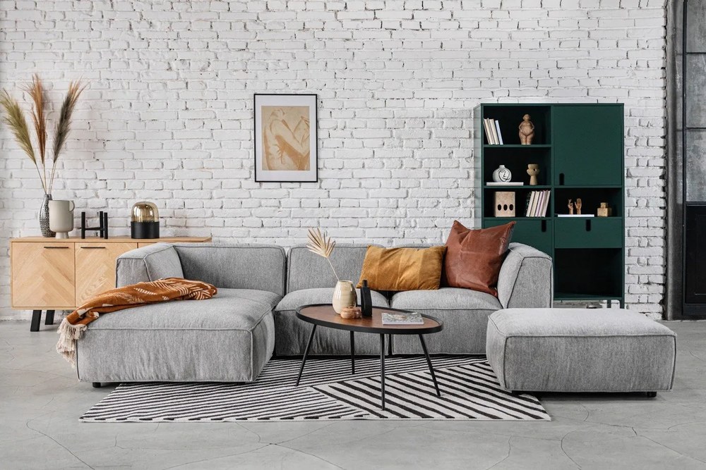 Modul de centru pentru canapea Bonami Selection Fairfield, gri deschis