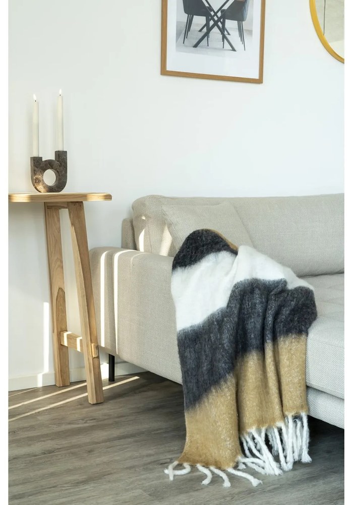Masă consolă din lemn de tec 30x90 cm Girona – House Nordic