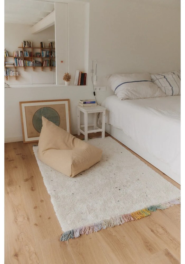 Covor pentru copii, crem, lavabil, țesut manual din bumbac 120x160 cm Stardust – Lorena Canals