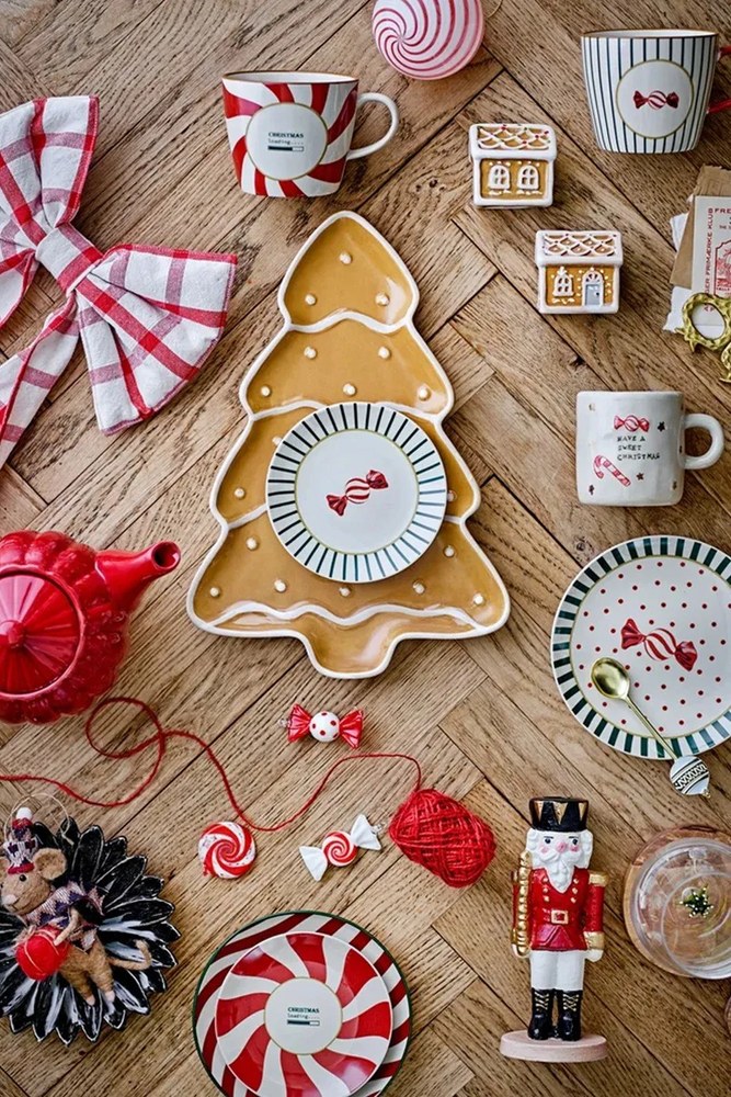 Ornamente de Crăciun lucrate manual 3 buc. din sticlă 6 cm Festive – Bloomingville