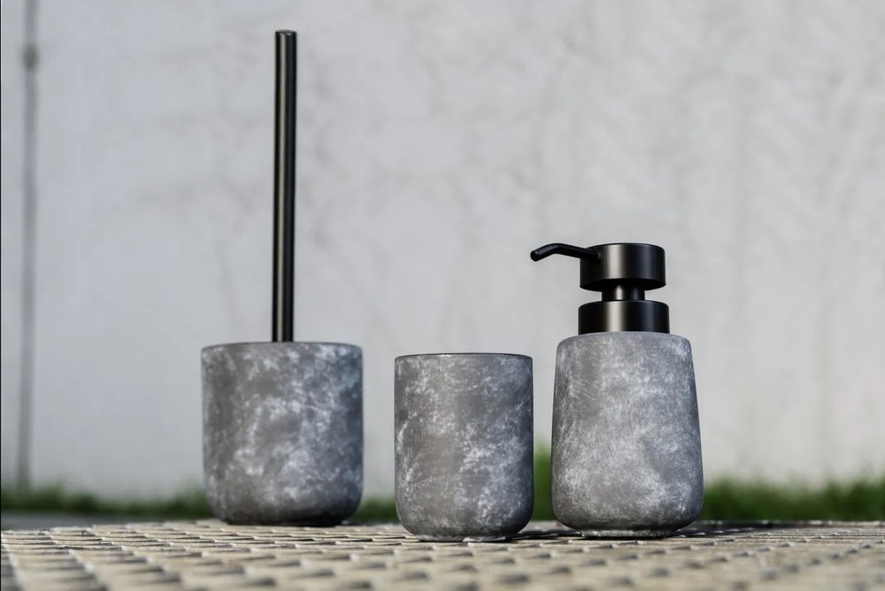 Perie de WC gri din ceramică Sacile – Wenko