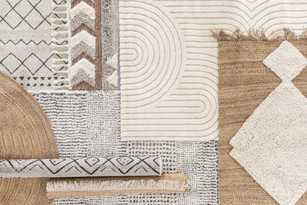 Covor lucrat manual Nattiot Lenny, 110 x 170 cm