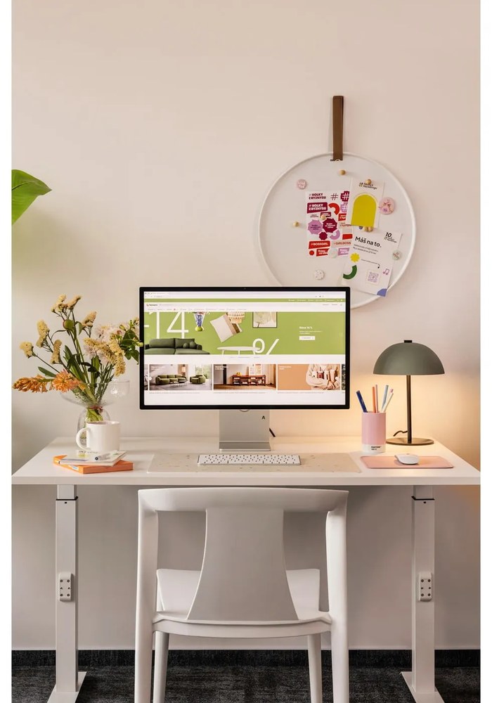 Avizier din metal PT LIVING Perky, ø 50 cm, alb
