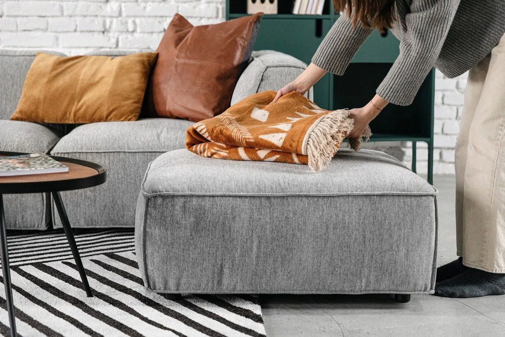 Modul de centru pentru canapea Bonami Selection Fairfield, gri deschis