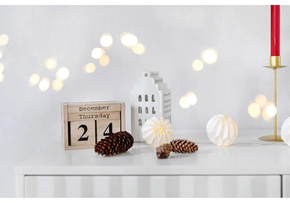 Sfeșnic din ceramică Kähler Design Urbania Lighthouse Manor, alb