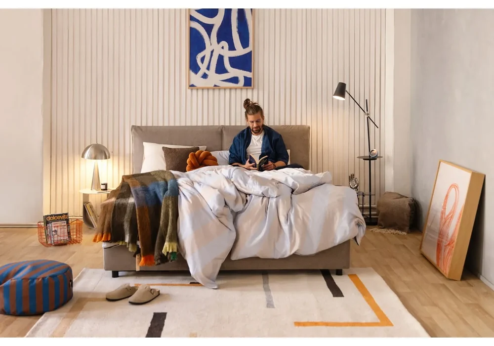 Covor portocaliu/crem 160x230 cm Linea – Bonami Selection