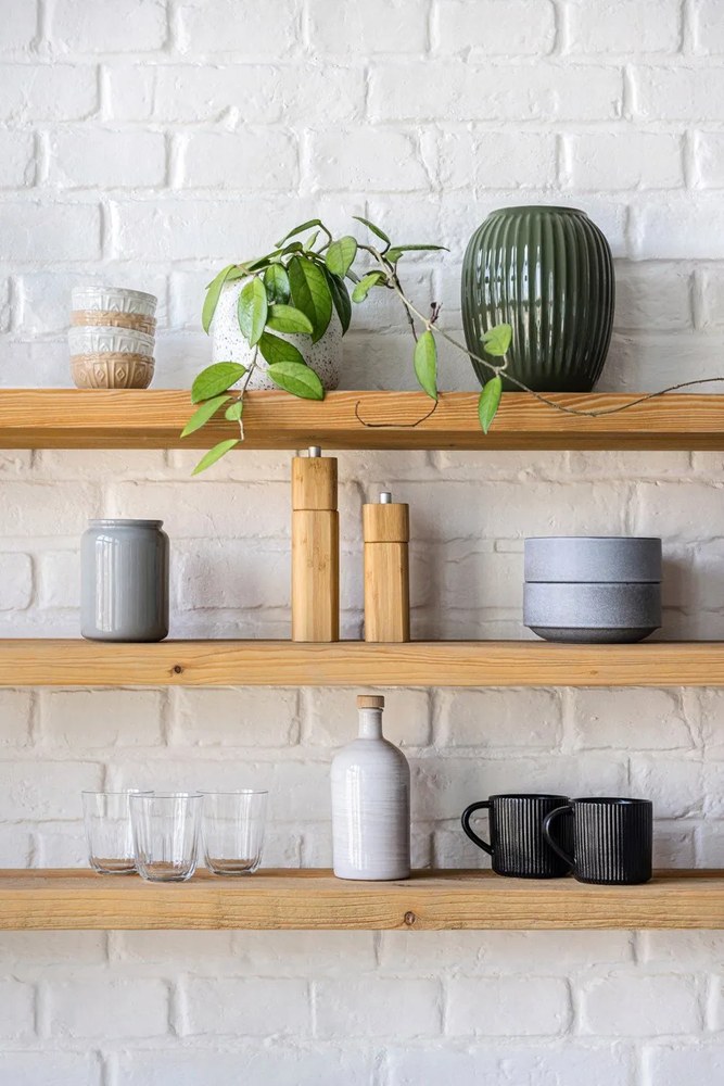 Set de 12 vase din gresie gri Bonami Selection Malia