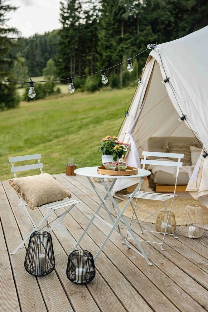 Set mobilier de grădină Bonami Essentials Retro, alb