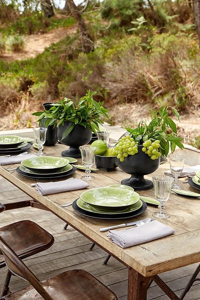 Farfurie adâncă din gresie ceramică Costa Nova Riviera, ⌀ 25 cm, verde