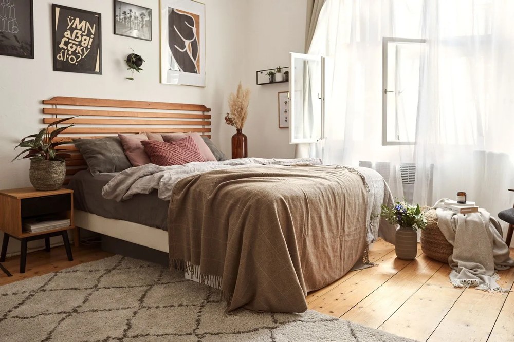 Cearșaf elastic din in Linen Tales, 180 x 200 cm, gri închis