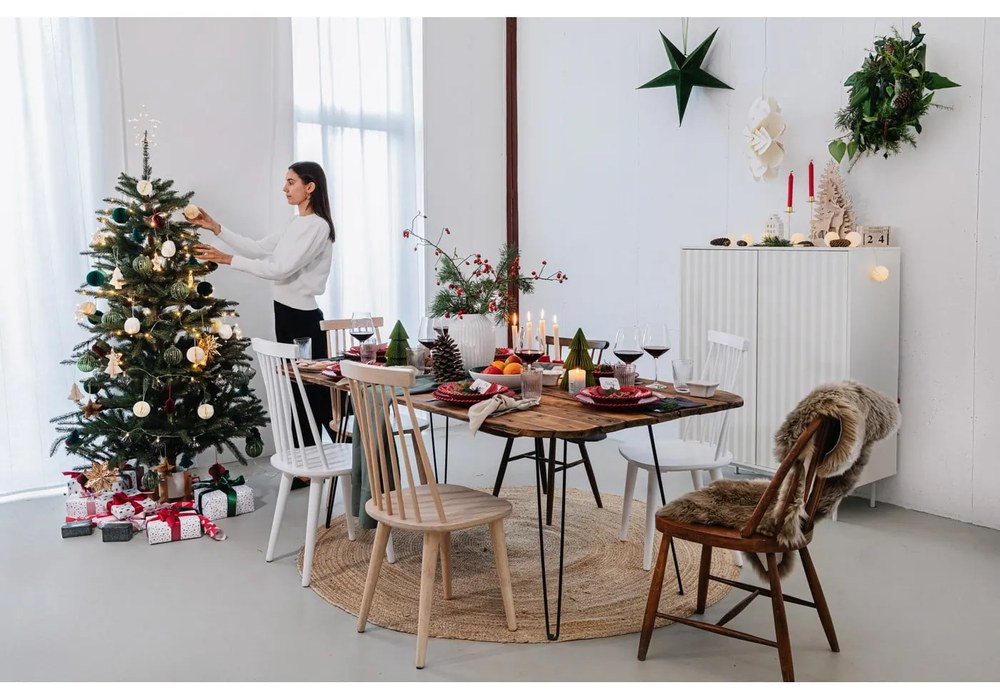 Covor rotund din iută House Nordic Bombay, ø 150 cm, natural
