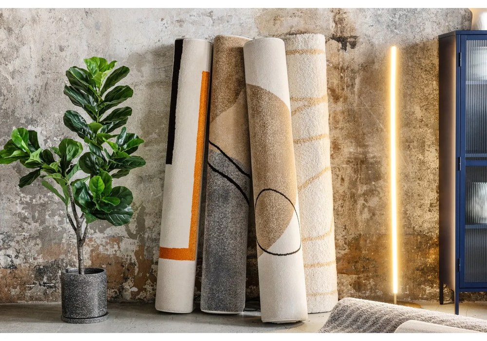 Covor portocaliu/crem 120x180 cm Linea – Bonami Selection