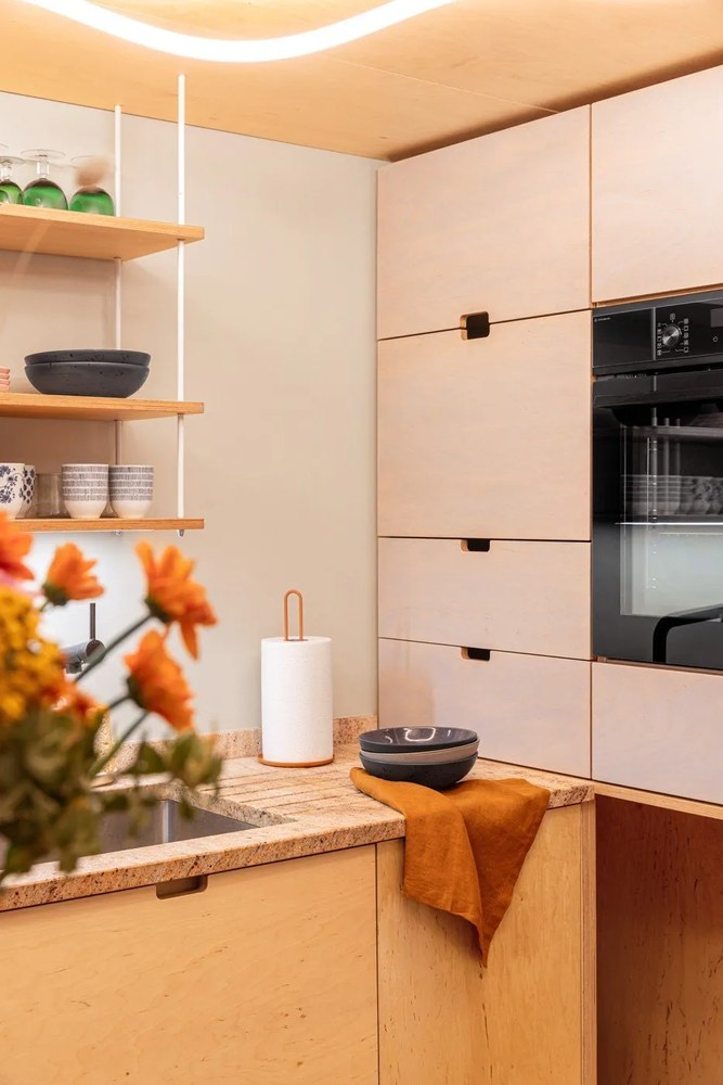 Bol mic roz/gri din gresie 1 l Gastro Grey/Light Pink – Bitz