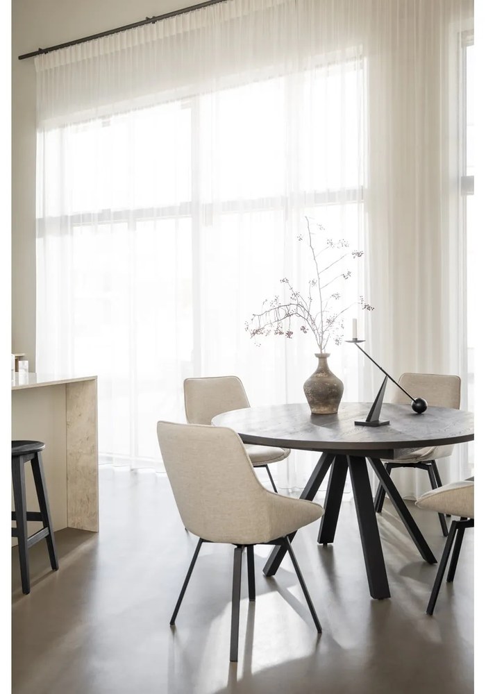 Set de scaune de bar maro închis 2 buc. din lemn de stejar (înălțime șezut 65 cm) Austin – Rowico