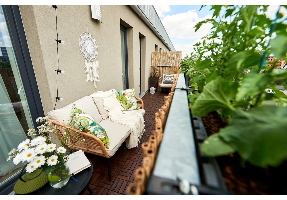 Pled din amestec de bumbac Euromant Basics, 140 x 180 cm, crem