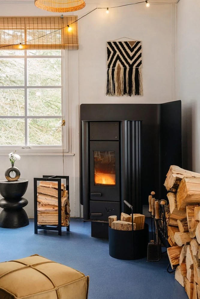 Vază din gresie Bloomingville Baldvin, negru