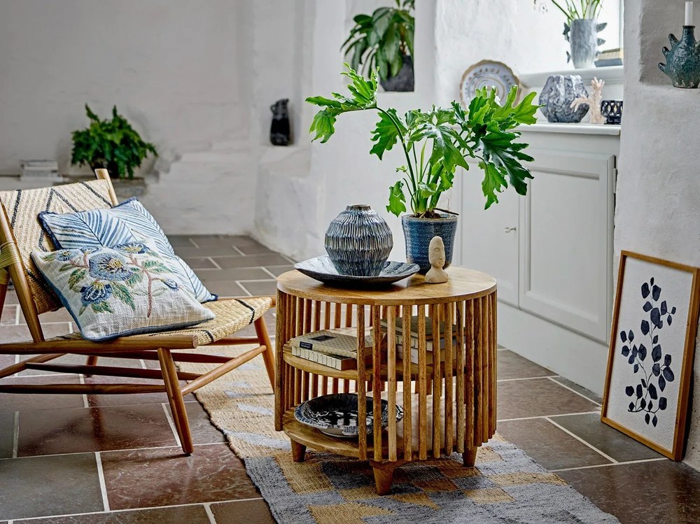 Măsuță de cafea în culoare naturală rotundă din lemn de mango ø 60 cm Sali – Bloomingville