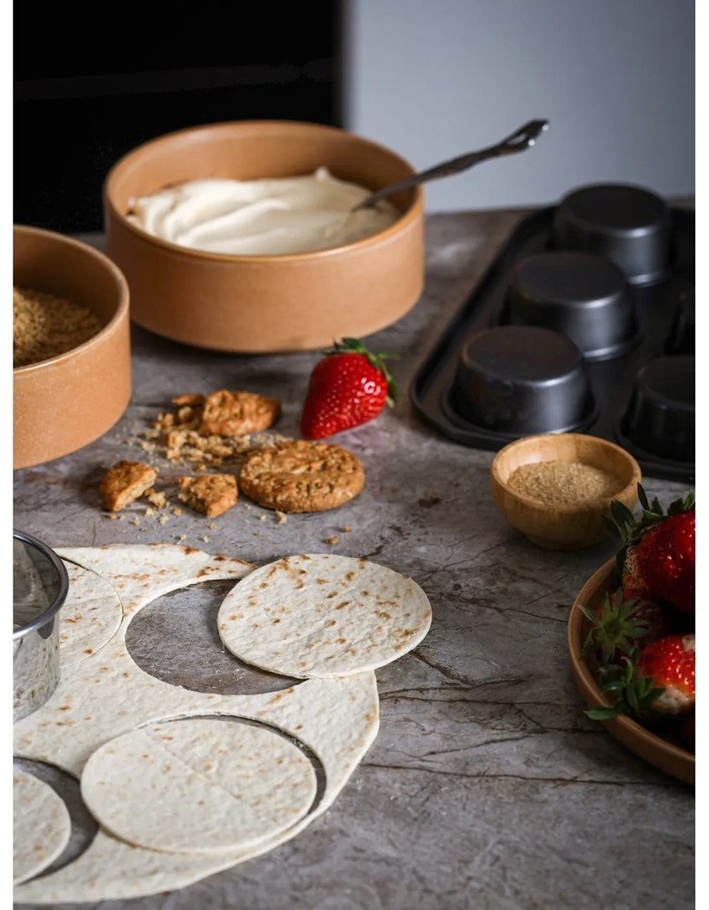 Set 12 vase din gresie Bonami Selection Malia, portocaliu cărămiziu