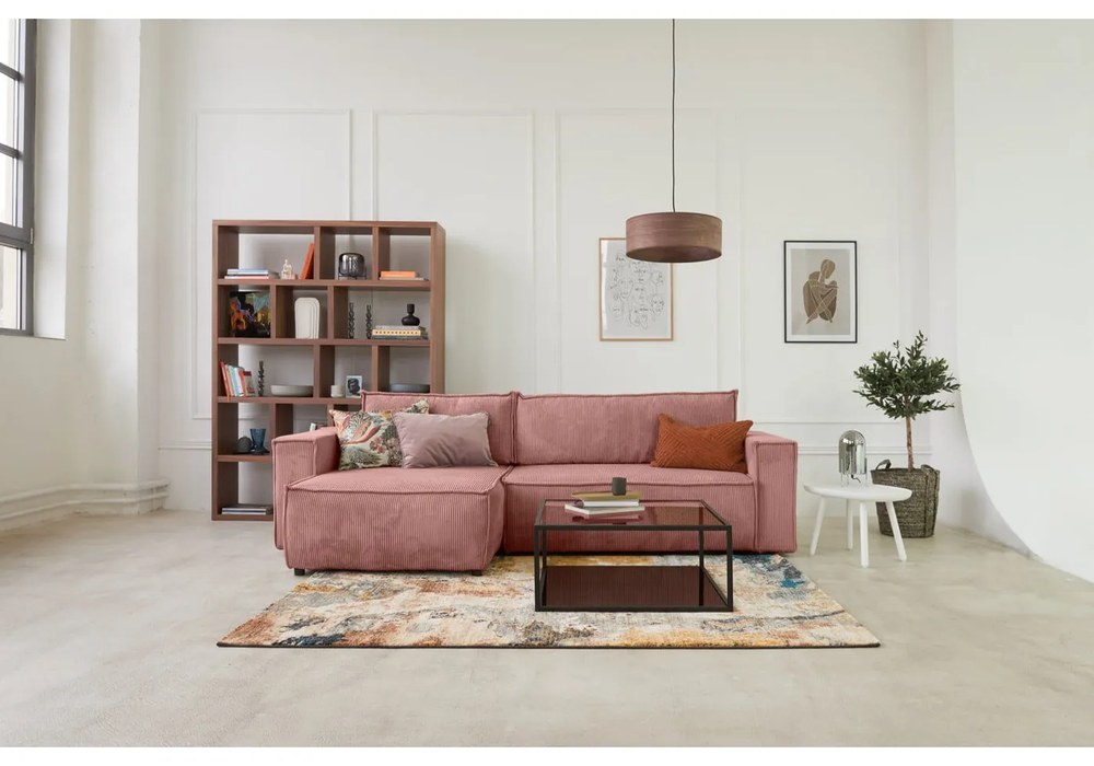 Bibliotecă maro cu aspect de lemn de nuc 150x198 cm Berlin – TemaHome
