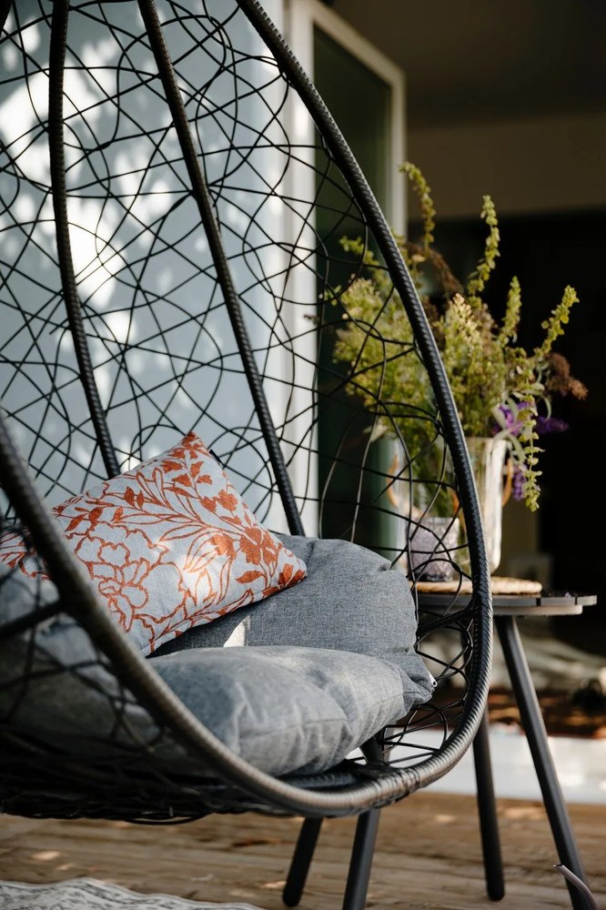 Masă de grădină Bonami Essentials Lounge, ø 51 cm, gri