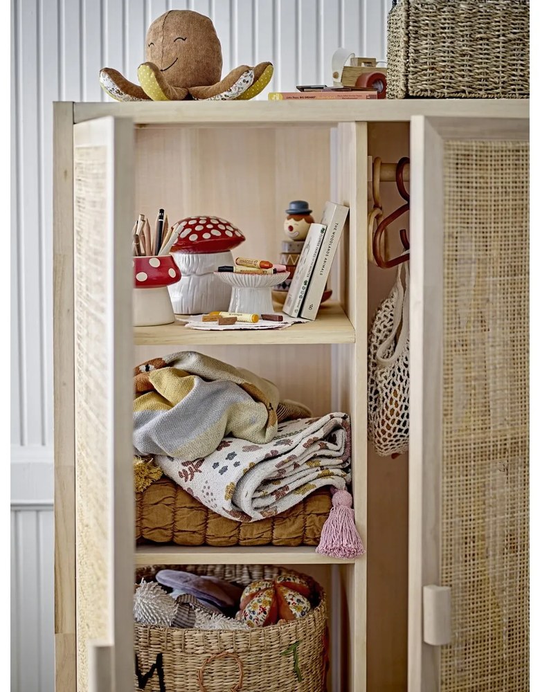 Pătură pentru copii albă-roz 130x160 cm Kristine – Bloomingville Mini