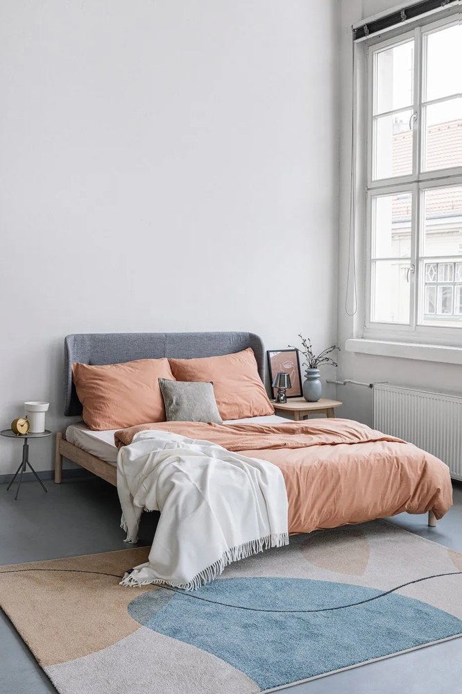 Cearșaf elastic din bumbac Good Morning, 180 x 200 cm, alb