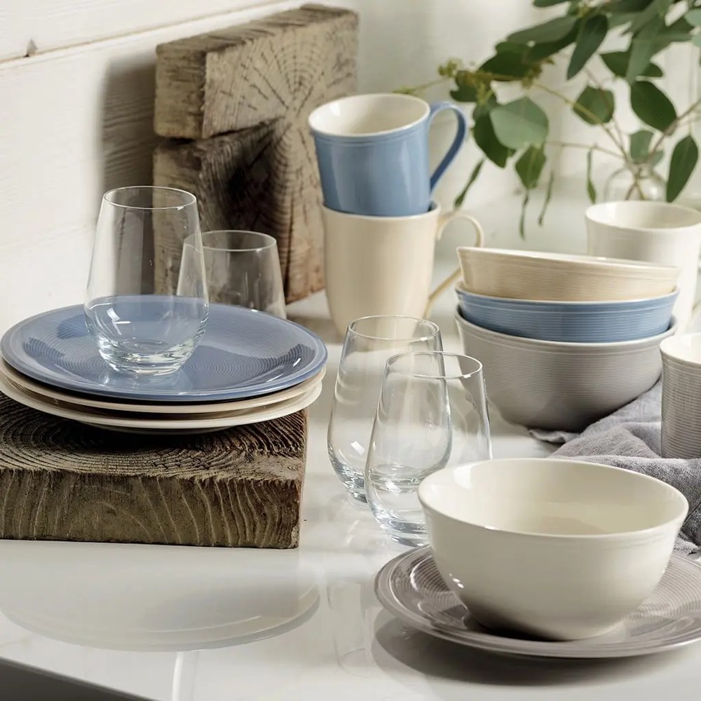 Farfurie din porțelan pentru desert Villeroy &amp; Boch Like Color Loop, ø 21,5 cm, alb - bej