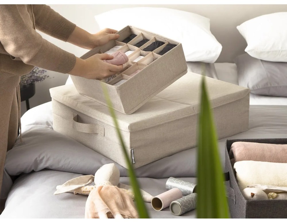 Organizator de sertare cu 16 compartimente Bigso Box of Sweden Drawer, bej