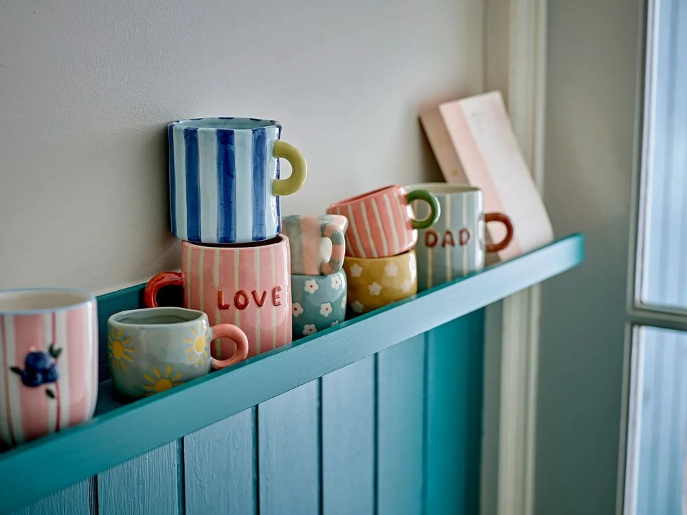 Căni albastre/roz 2 buc. din ceramică 250 ml Phoenix – Bloomingville