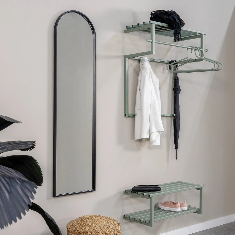 Pantofar verde prăfuit suspendat din metal 71x26x34 cm Marco – Spinder Design