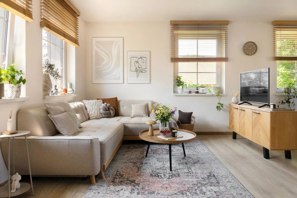 Comodă cu sertare din stejar Actona Brighton