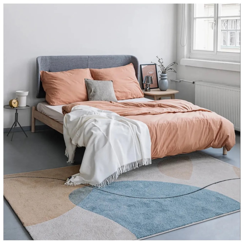 Pled din amestec de bumbac Euromant Basics, 140 x 180 cm, crem